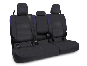 Jeep Gladiator JT Rear Bench Cover - PRP Seats - With Armrest - Black/Purple - `20-`27